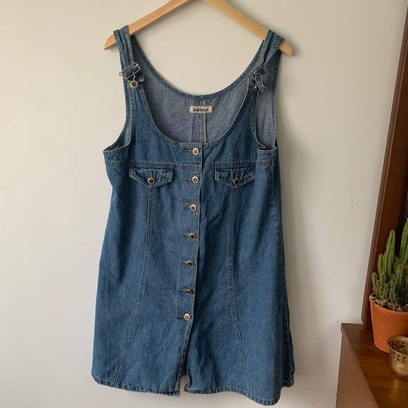 Denim overall dress vintage - Picture 1 of 4